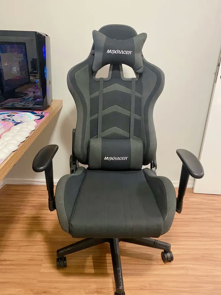 foto de Cadeira Gamer Max Racer Aggressive Preta Ergonômica