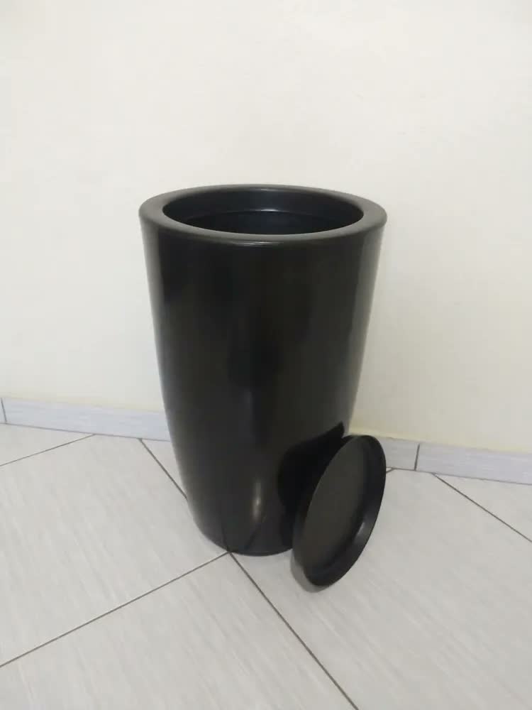foto de Vaso Plantas Decorativo Polietileno Grande Luxo Flores Sala
