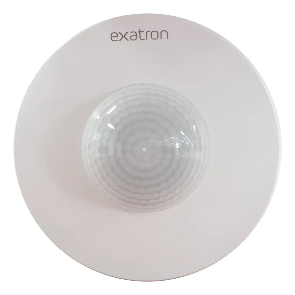 Sensor de Presença Movimento Teto Exatron 360° Sensor Luminoside LEST4008 110V 220V Bivolt Branco