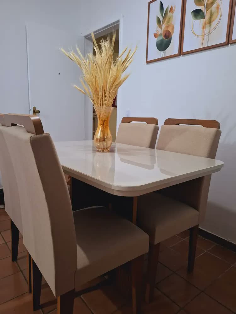 foto de Quadros Decorativos Sala Quarto Flores Moldura Trio Folhas