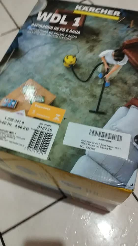 foto de Aspirador de pó e água Karcher 3 em 1 Wdl1 10l Cor amarelo