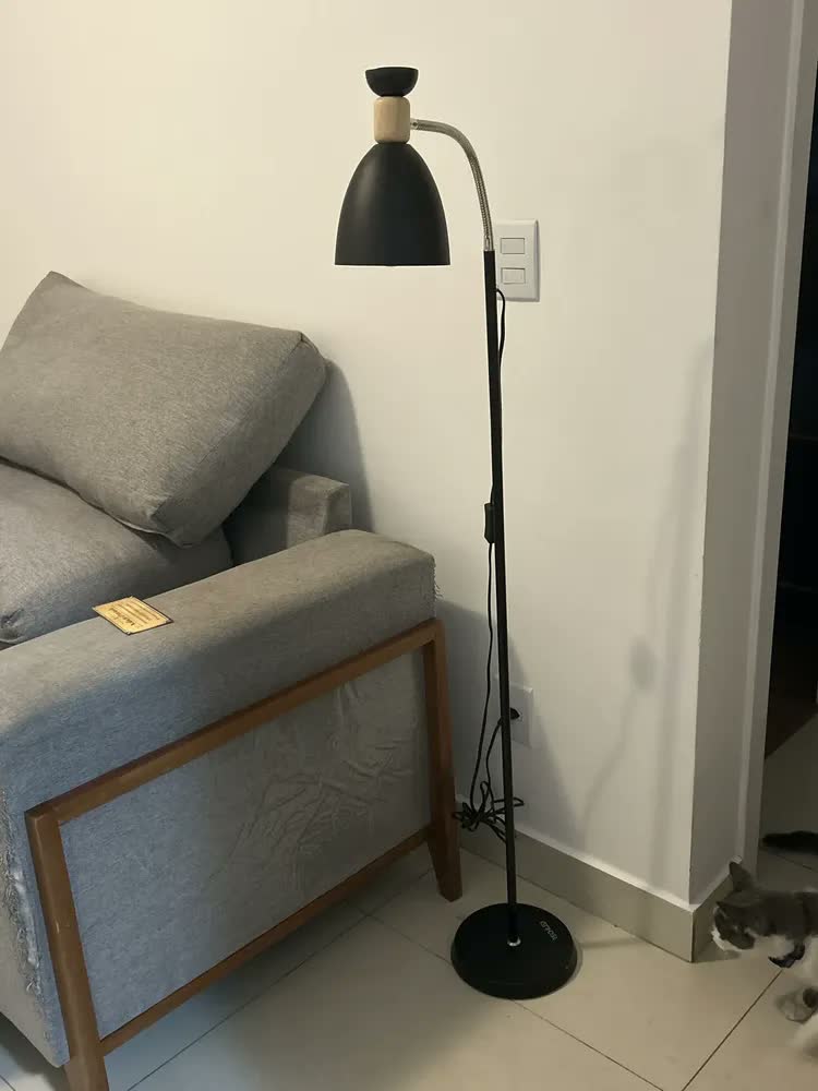 foto de Abajur De Chão Flexivel Luminaria Chao Articulada Piso