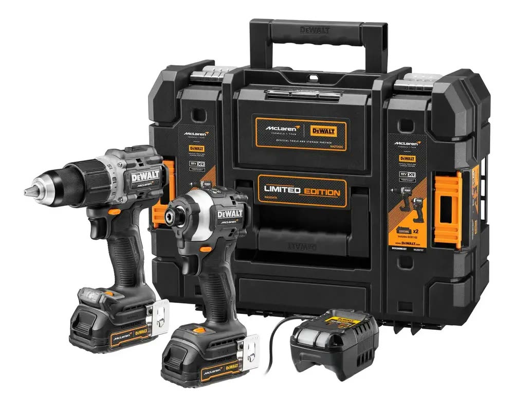 foto de Kit de chave de fenda Dewalt Impact Drill + com bateria Edic Lim