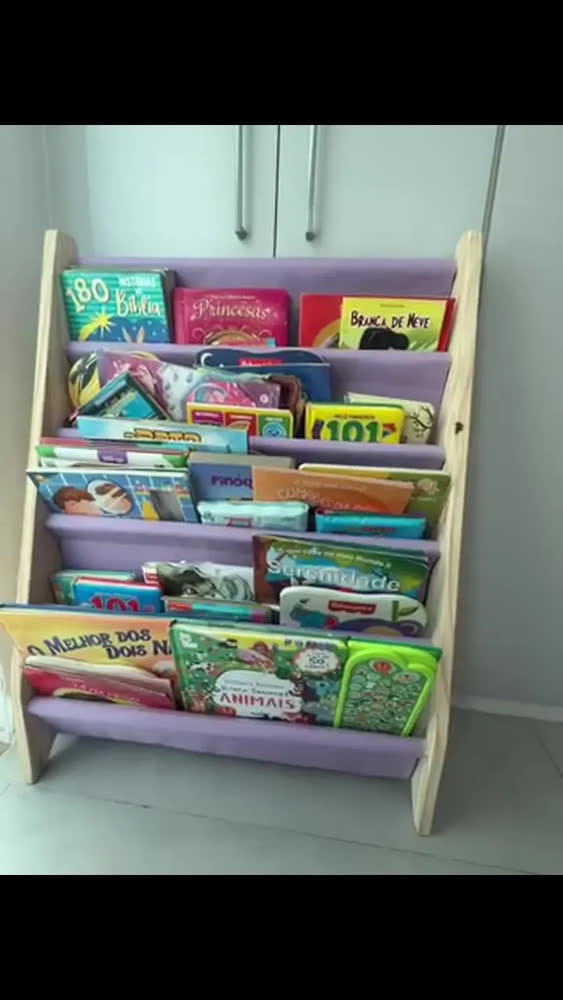 foto de Estante Livreiro Emi Móveis Madeira 5 Prateleiras