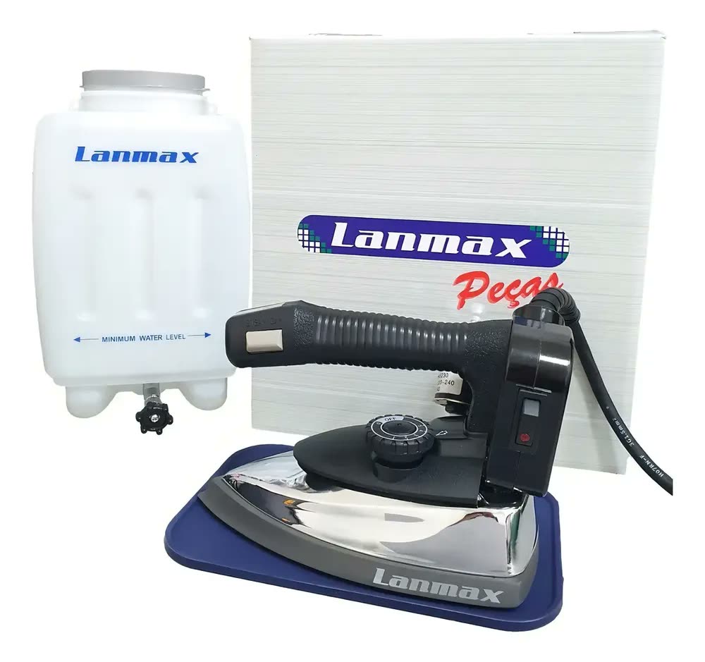 Ferro Passar Roupas A Vapor Industrial ES-94A Profissional - 1000w Cor Preto