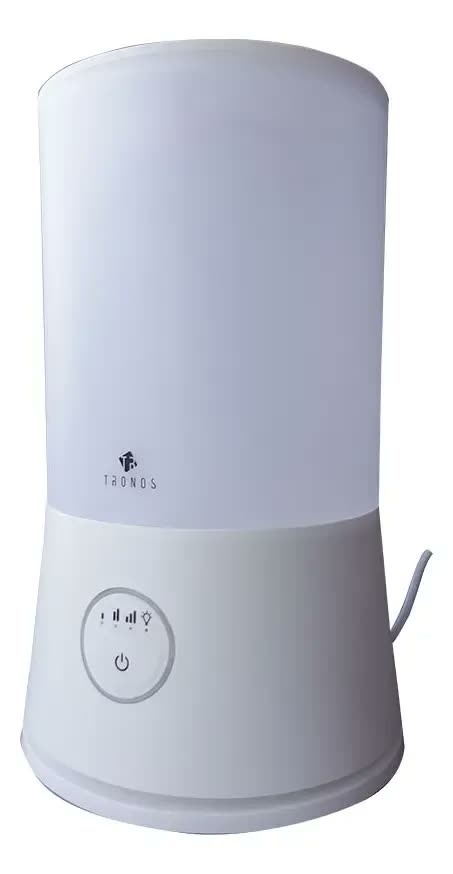 Umidificador De Ar Ultrassônico 4 Litros Tronos Led Touch Cor Branco Silencioso Bivolt Aromatizador de Ambiente