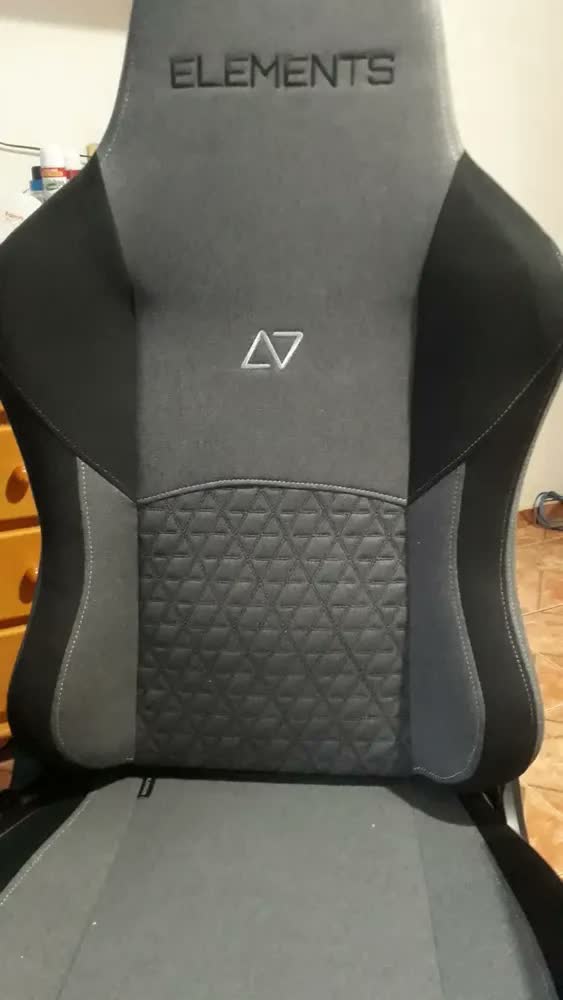 foto de Cadeira Gamer Ergonômica Elements Lunari Fearless Cinza 150kg