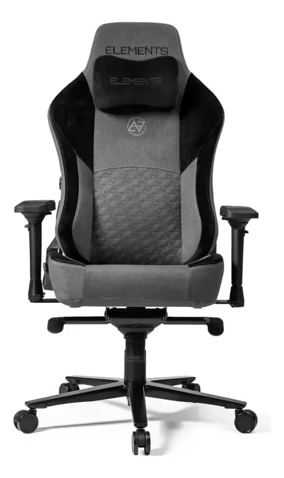 Cadeira Gamer Ergonômica Elements Lunari Fearless Cinza 150kg