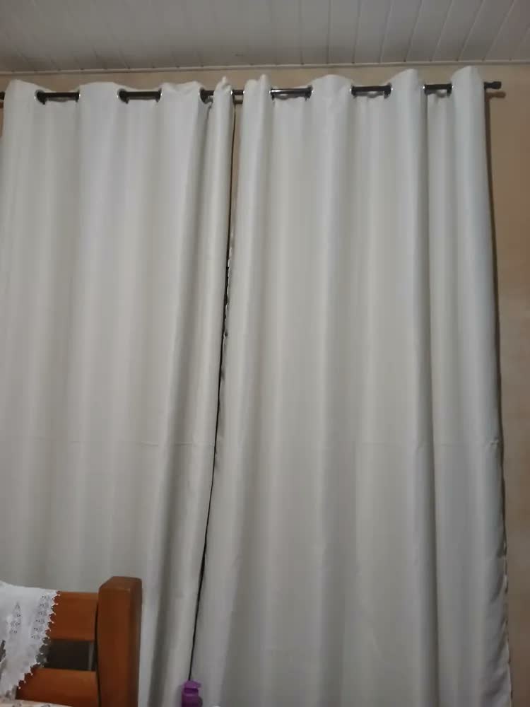 foto de Cortina Blackout Em Tecido 3x2,80 100% Corta Luz Veda Calor