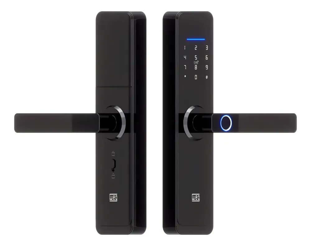 Fechadura WEG Home Wi-Fi Embutir Controle No Celular