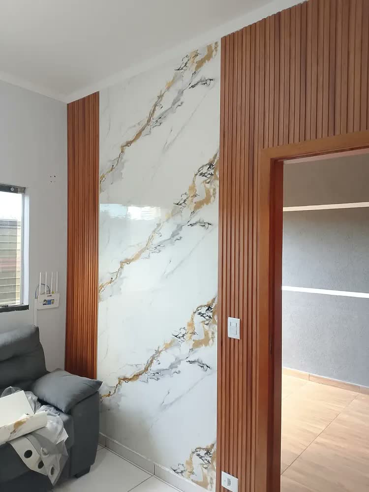 foto de Painel Ripado De Wpc Madeira Ecológica Pronta Entrega 16cm