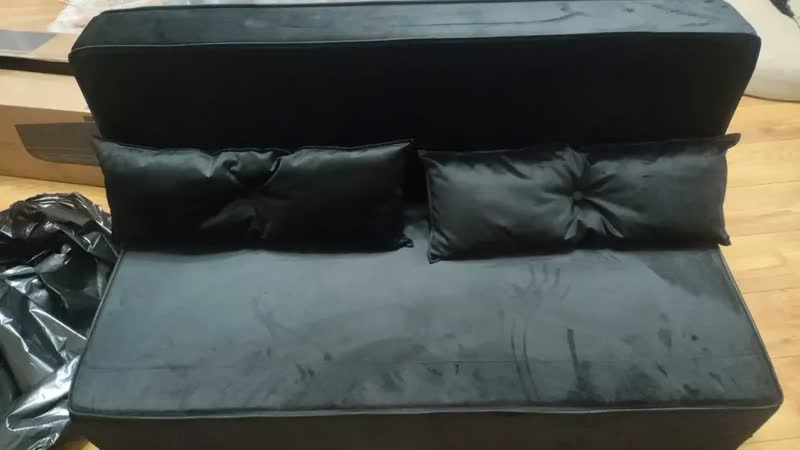 foto de Puff Cama 3 Em 1 - Puff Ou Colchão Ou Sofá D33 Cor Preto