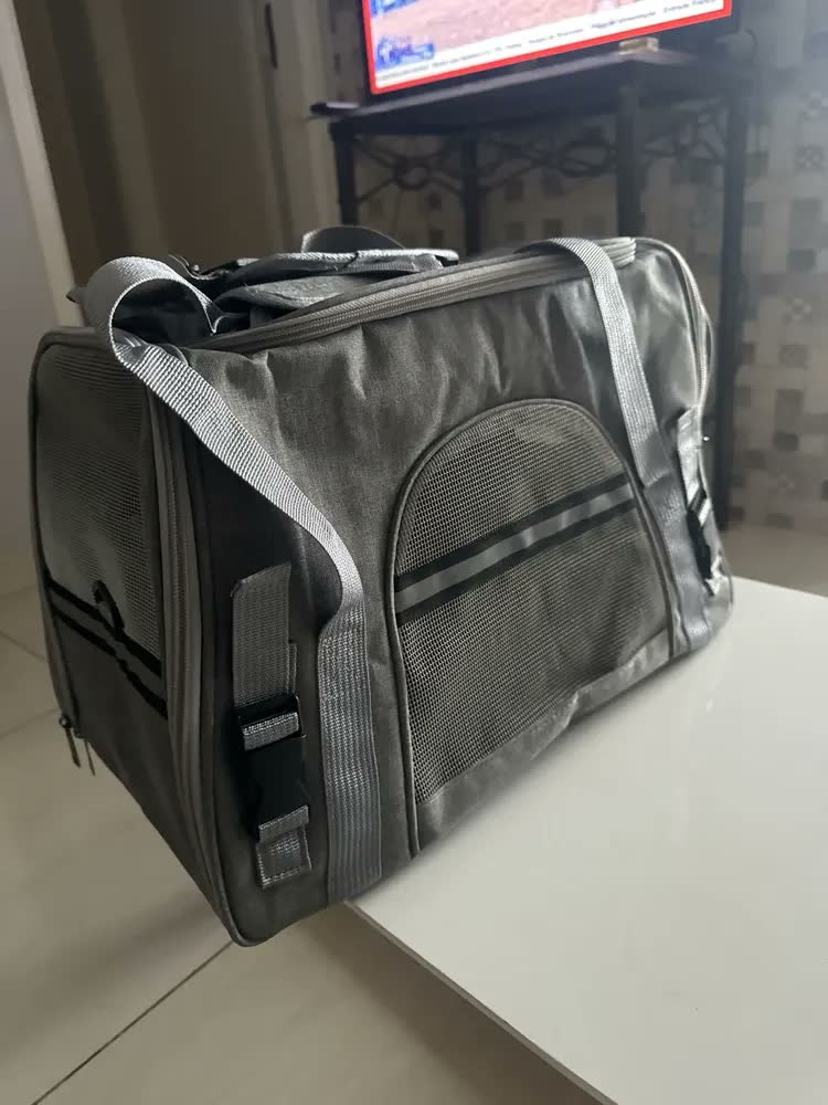 foto de Bolsa De Transporte Pet Viagem Avião Carro Para Cães E Gatos