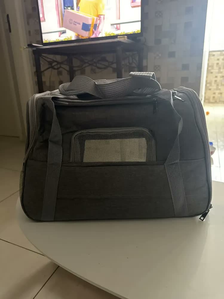 foto de Bolsa De Transporte Pet Viagem Avião Carro Para Cães E Gatos