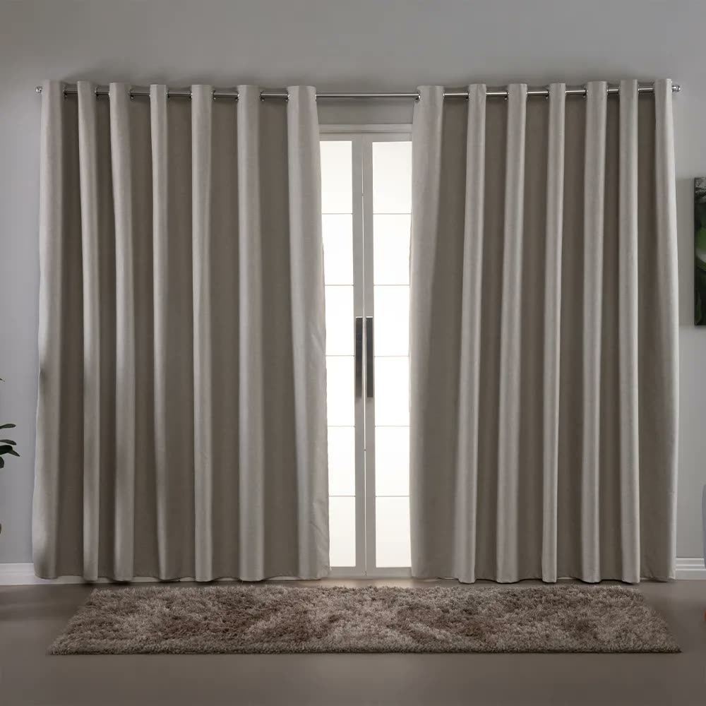 Cortina Blackout Linho Vedação 100% Tecido 4,00x2,50