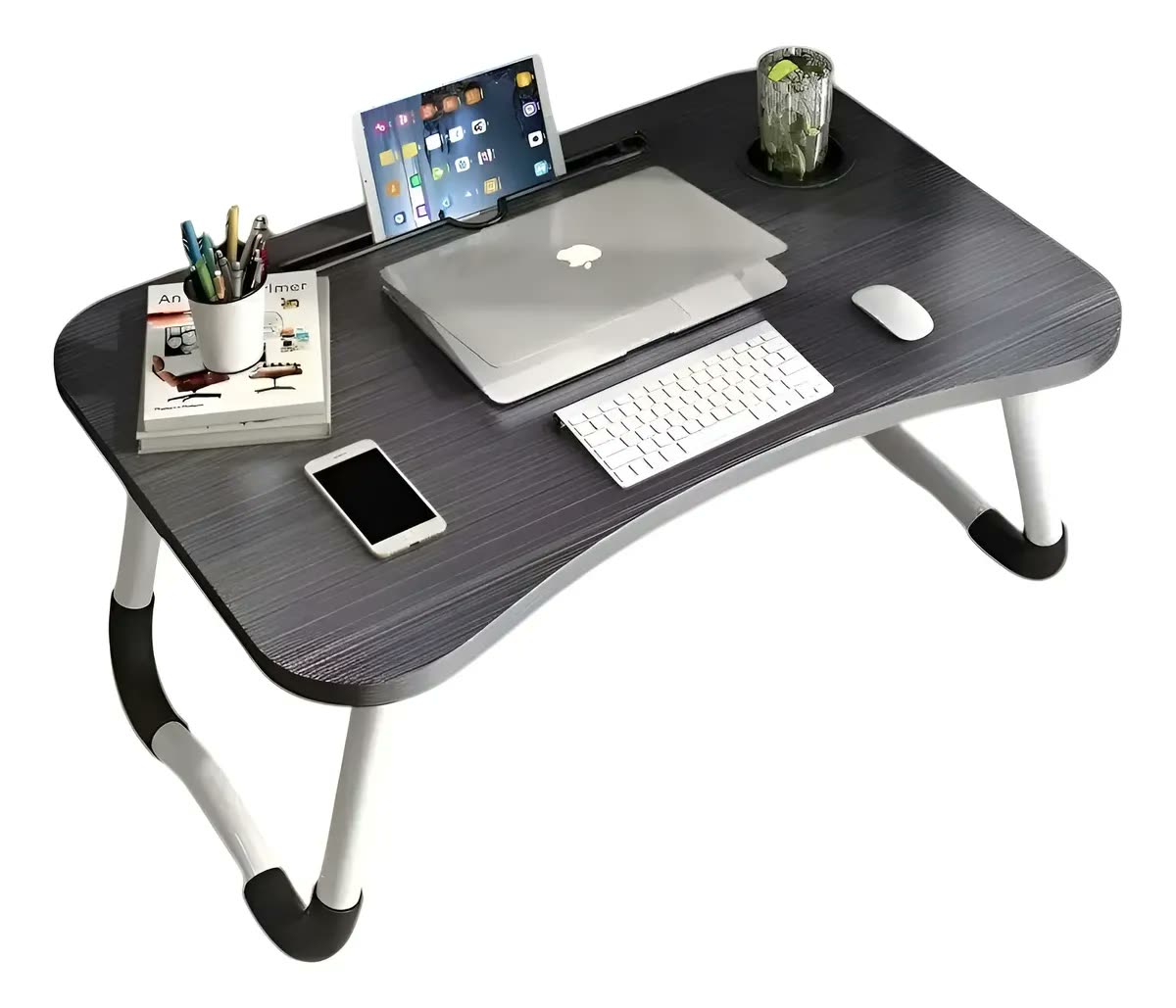 Mesa Para Notebook Dobrável E Portátil Com Porta Copo