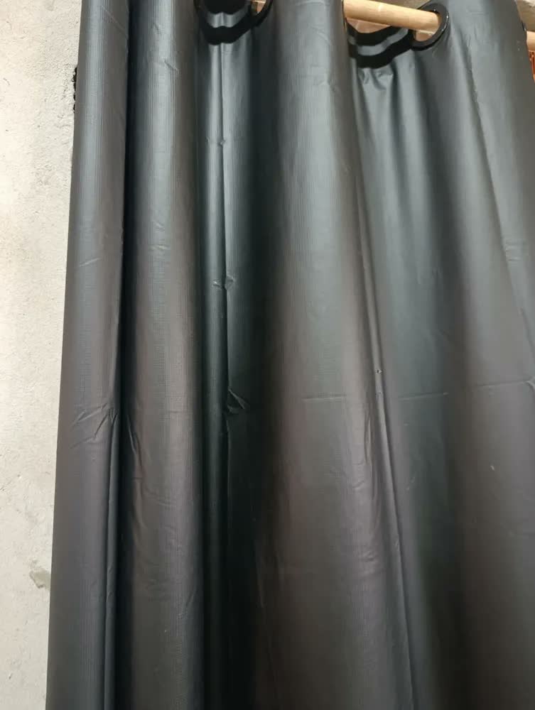 foto de Cortina Pvc Porta Banheiro Quarto 1,38x2,0 Blecaute Box
