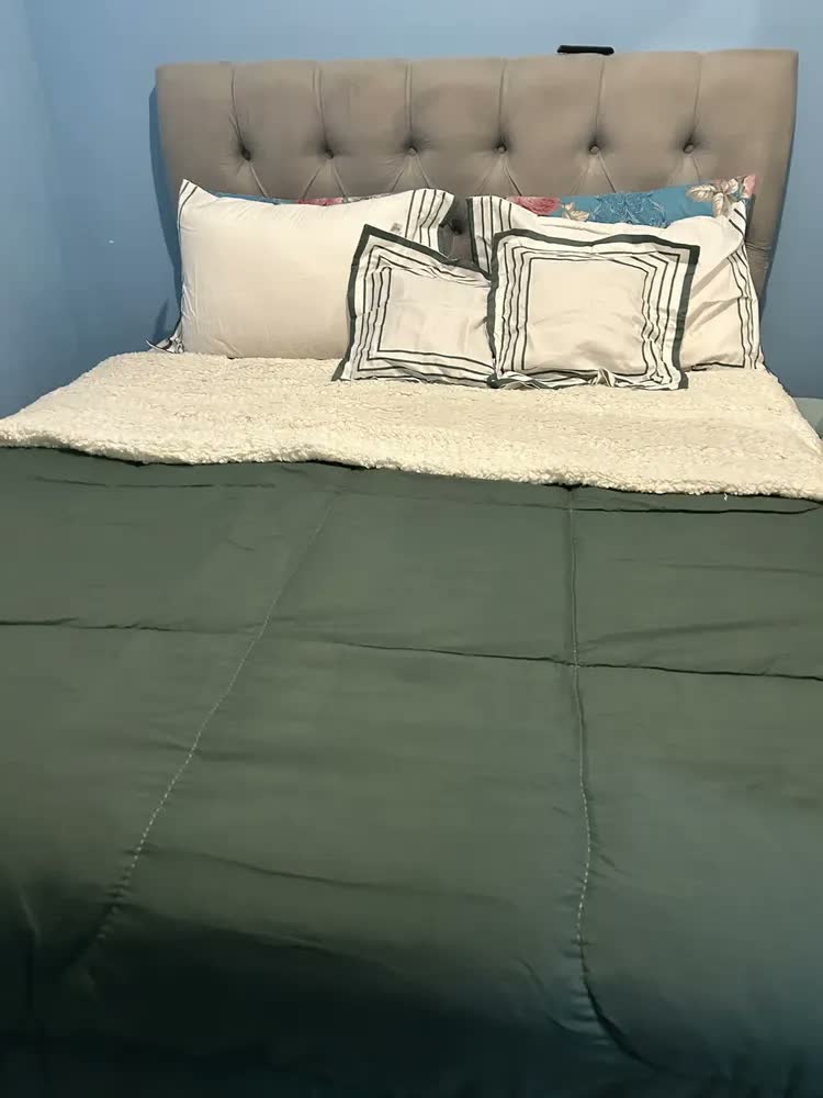 foto de Edredom Casal King Coberdrom Sherpa Tecido 400 Fios C/5pçs