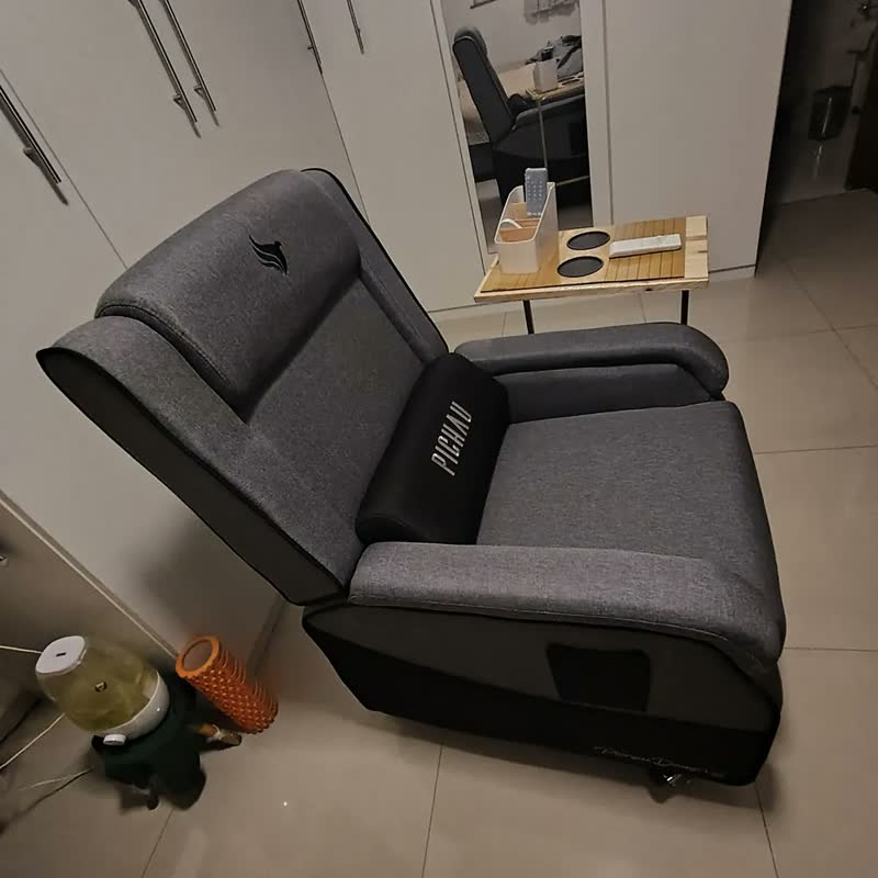 foto de Cadeira De Escritório Pichau Pg-plna-mrb Ac50 Gamer Cinza Com Estofado De Algodão