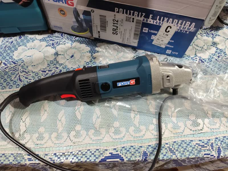 foto de Politriz Angular 1400W 110V FortG Pro Rotativa Velocidade Variável 180mm