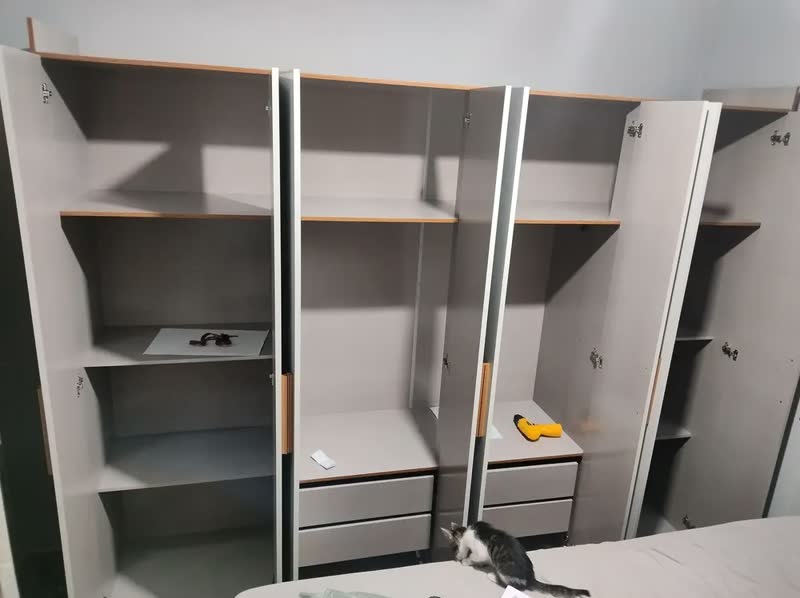 foto de Guarda-roupa Casal Aurora 8 Portas 4 Gavetas Marrocos/off Cor Bege