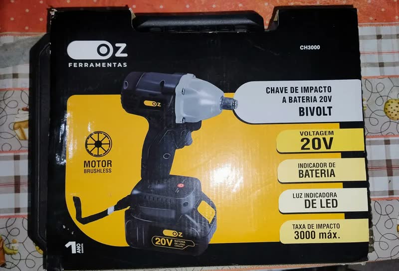 foto de Chave De Impacto A Bateria 1/2 Polegada Ch3000 Oz