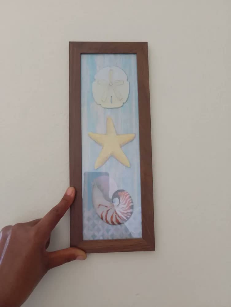 foto de Quadro Decorativo De Parede Praia Mar Com Moldura Sala Copa