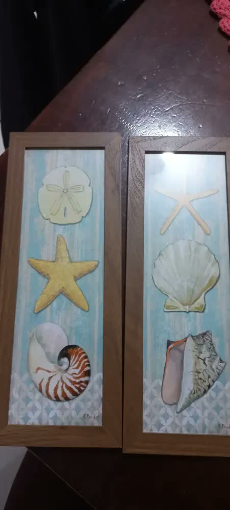 foto de Quadro Decorativo De Parede Praia Mar Com Moldura Sala Copa