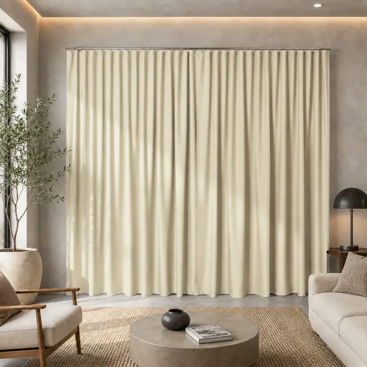 Cortina Blackout Premium 4,00x2,70m Trilho Suíço (varão 3m)