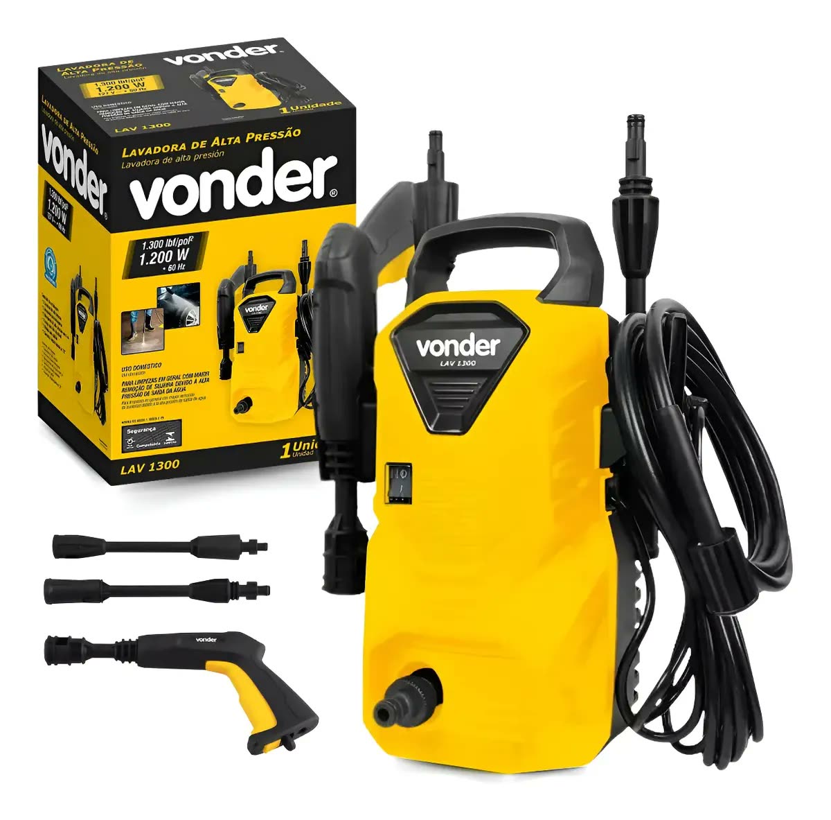Lavadora De Alta Pressão Lav 1300 1.300lbf Vonder