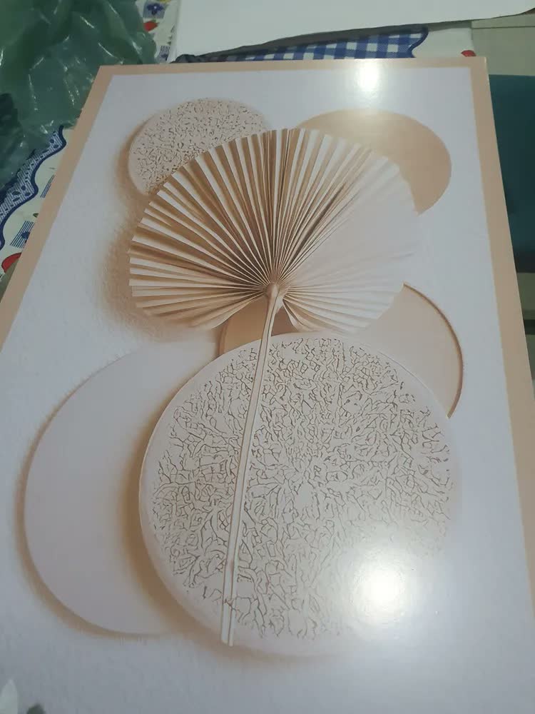 foto de Quadros Decorativos Abstratos Geométricos Boho Neutro 122x60