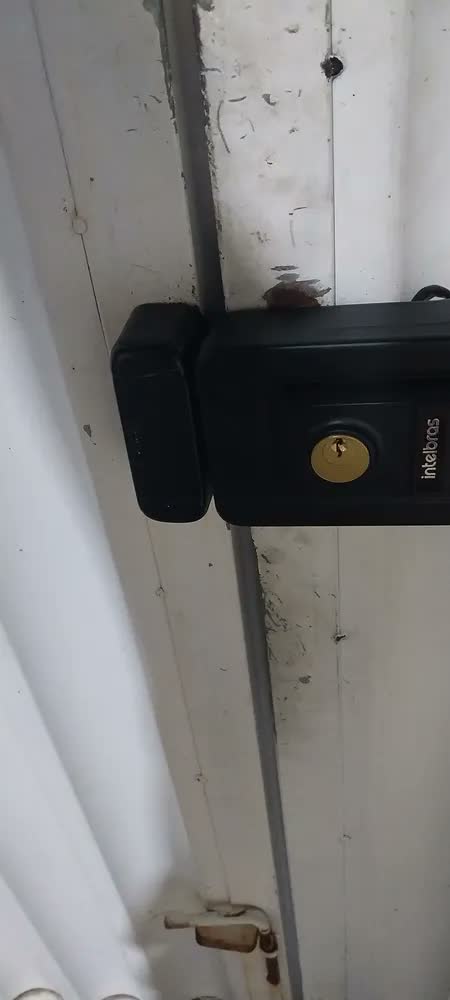 foto de Fechadura Elétrica C/ Leitor Rfid Fx 3000 Mf Preta Intelbras