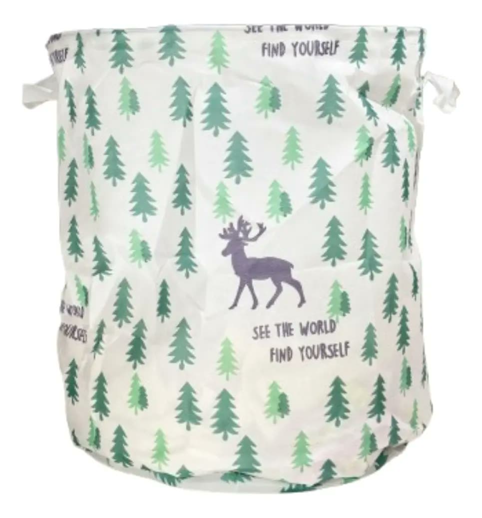 foto de Cesto De Roupa Bebe Infantil Organizador Dobravel Estampas