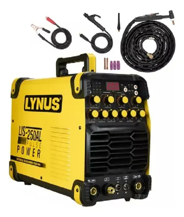 Lis-250al Pulse-inversora De Solda Alumínio Lynus 200a-acdc Cor Amarela Frequência 200a 220