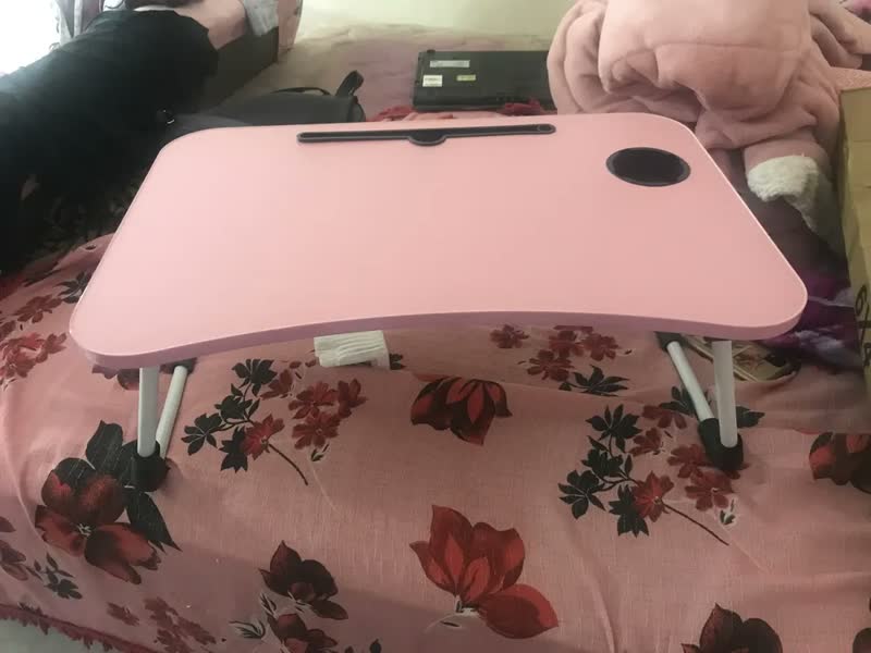 foto de Mesa Suporte Para Notebook Com Gaveta Portátil Dobrável Mdf