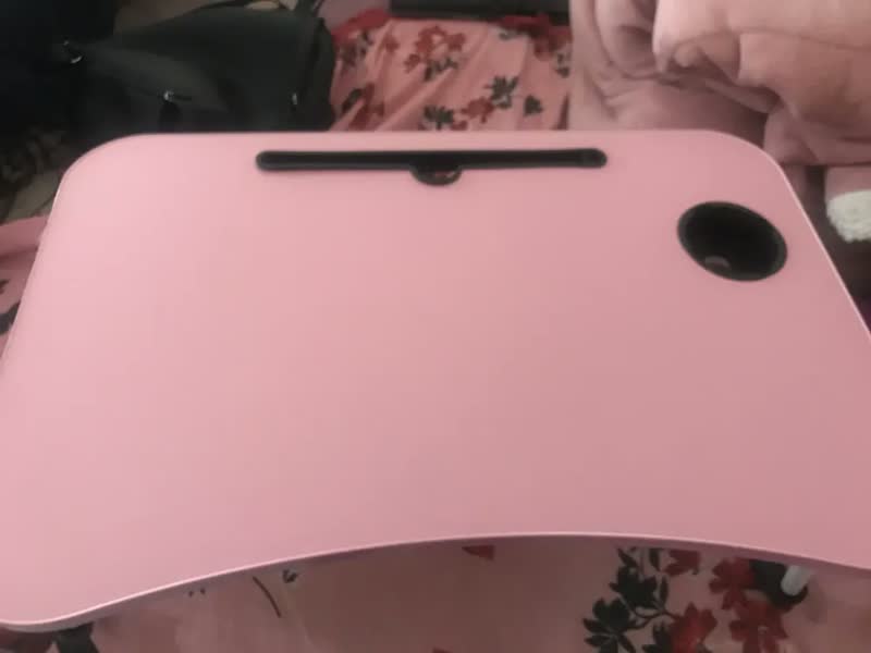 foto de Mesa Suporte Para Notebook Com Gaveta Portátil Dobrável Mdf