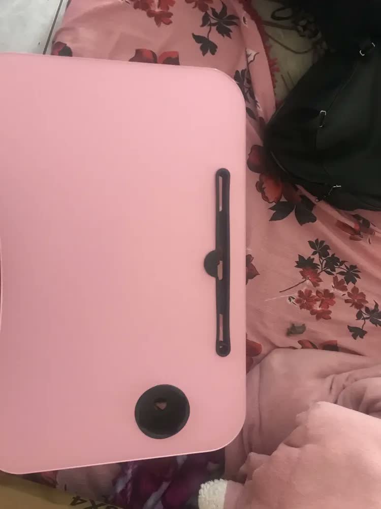 foto de Mesa Suporte Para Notebook Com Gaveta Portátil Dobrável Mdf