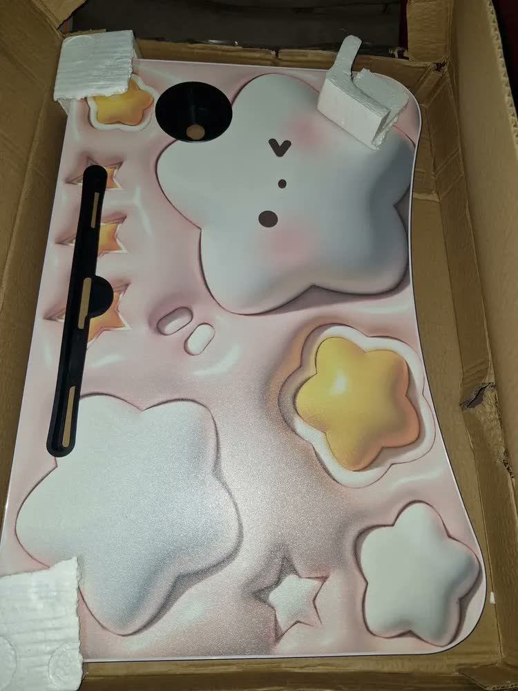 foto de Mesa Suporte Para Notebook Com Gaveta Portátil Dobrável Mdf