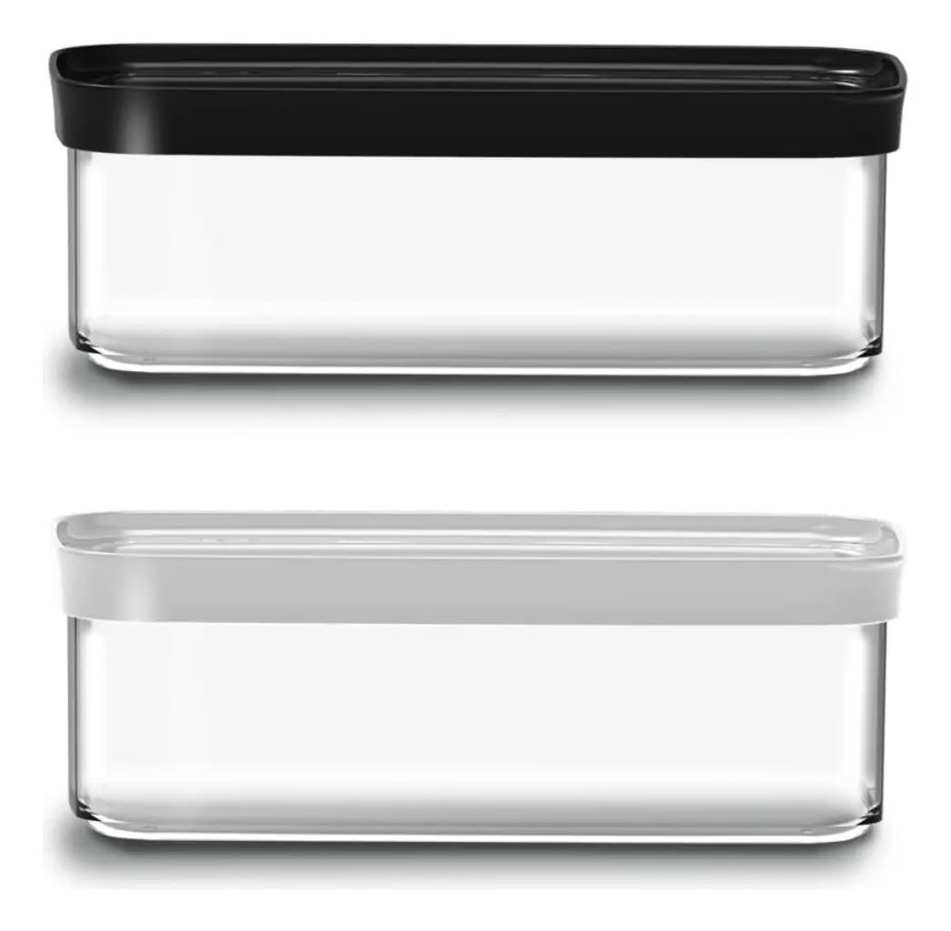 Pote Hermético Retangular 1,5l P/ Bolos E Pães Helsim 25x13