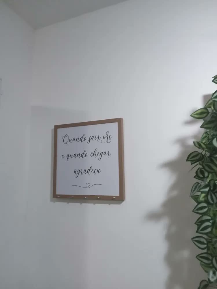foto de Quadro Caixa De Luz Resina 43x43 Quando Sair Ore Porta Chave