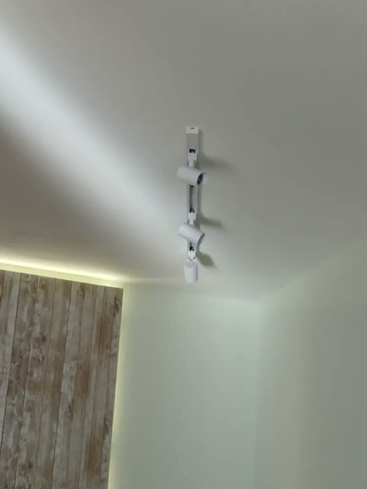 foto de Kit  Trilho 2m + 6 Spots 10w Preto/branco Frio Neutro Quente