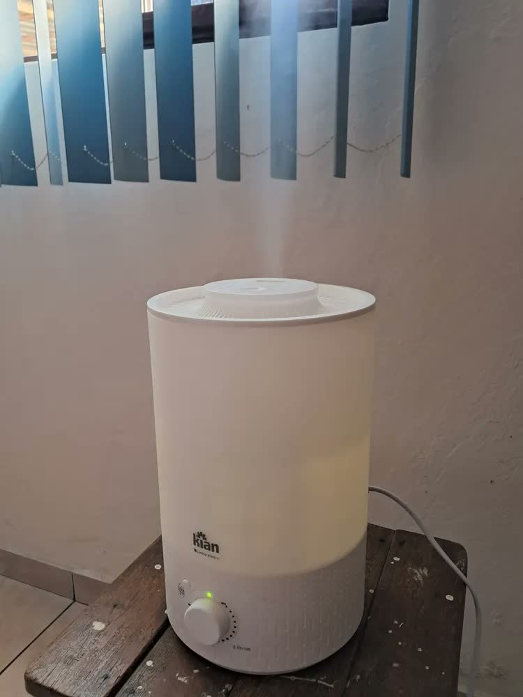 foto de Umidificador Ultrassônico Kian Branco Com Luz Noturna
