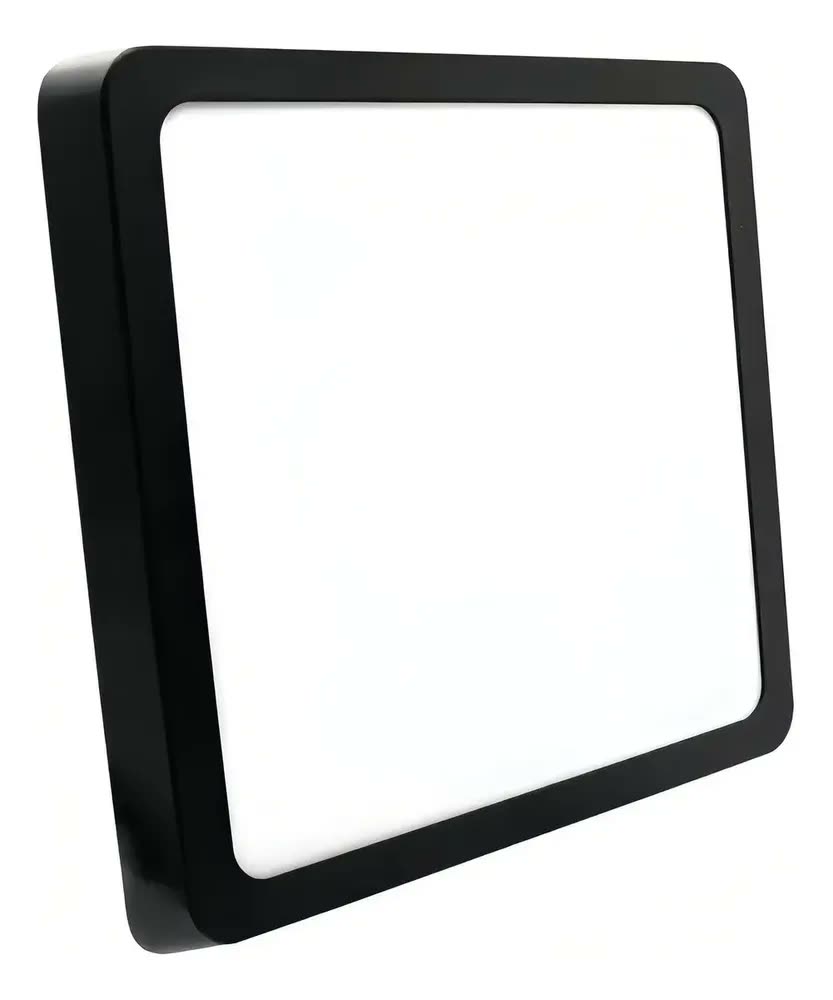 Plafon LED 40W Starbright Sobrepor Teto 40x40 Branco Neutro Preto