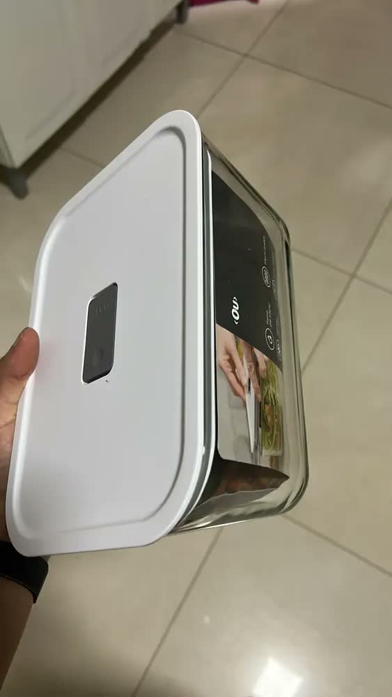 foto de Pote De Vidro Hermético 2,4 L Forno Air Fryer Microondas - Ou