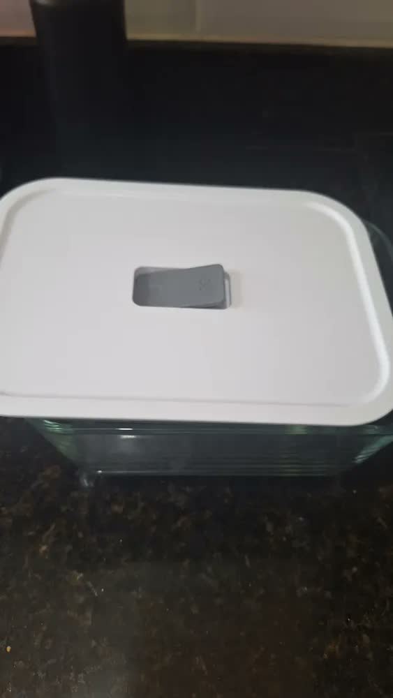 foto de Pote De Vidro Hermético 2,4 L Forno Air Fryer Microondas - Ou