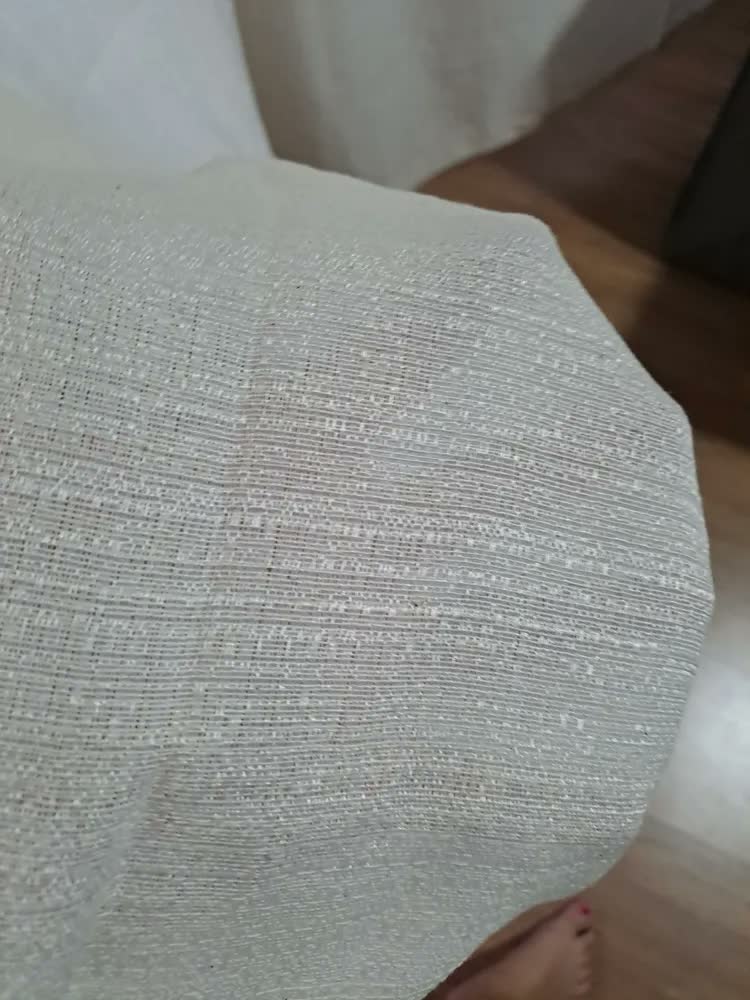 foto de Cortina Tecido Linho Cru Rustico Longa 4,00 X 2,50 Altura