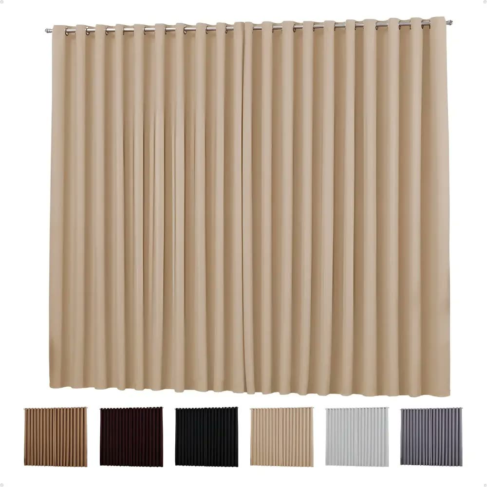 Cortina Blackout Blecaute Em Tecido Grosso 2,80x1,80 Corta Luz Para Quarto E Sala