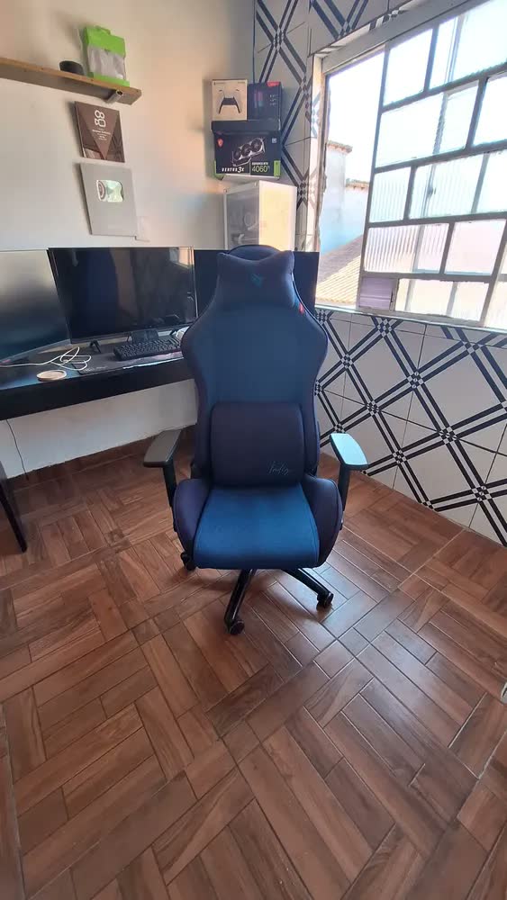 foto de Cadeira Gamer Pichau Donek Signature, Tecido, Indigo