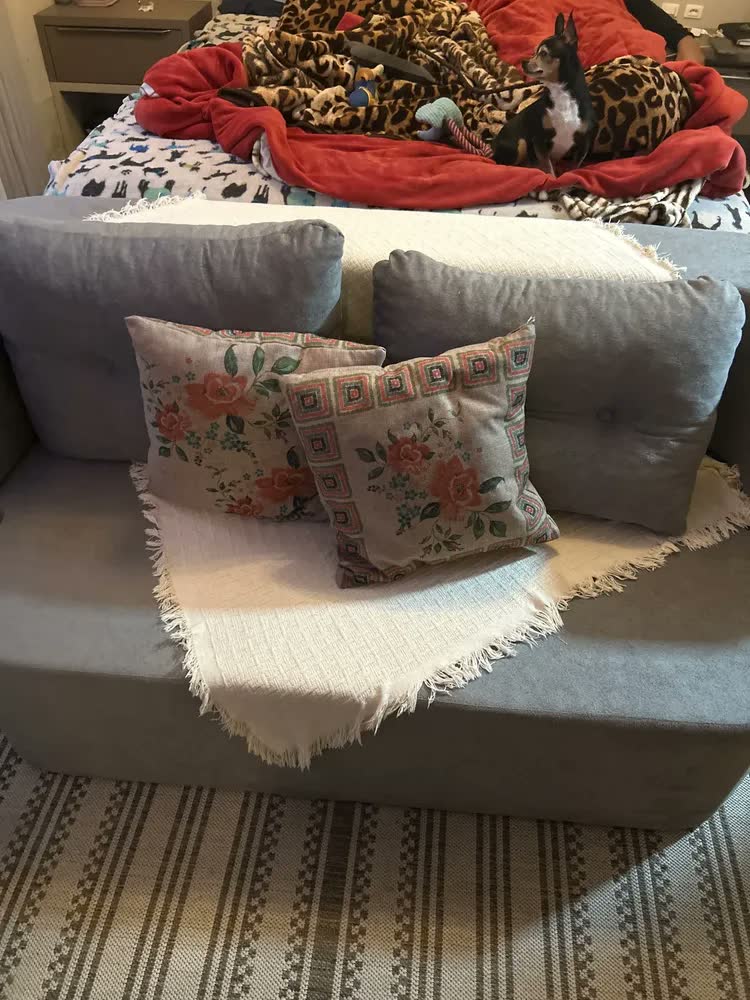 foto de Sofá Cama Reclinável 2 Lugares Espumática Vistra