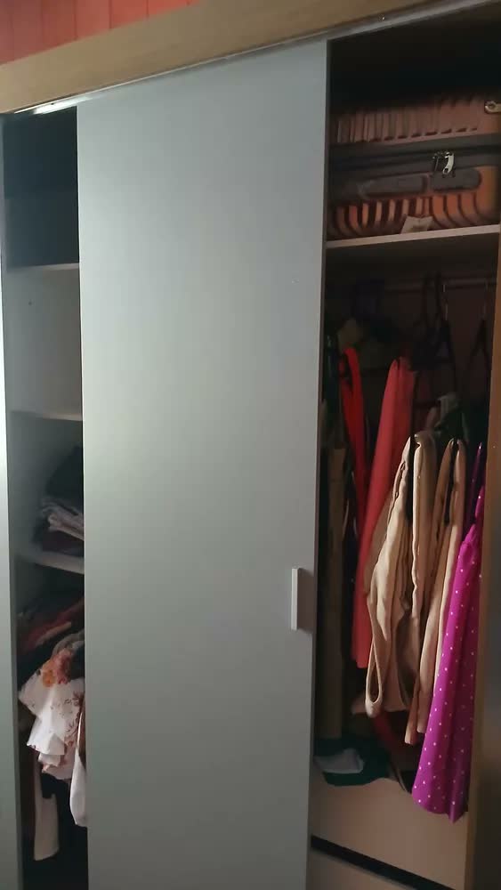 foto de Guarda-roupa Casal Madesa Reno 3 Portas Correr Com Espelho R Cor Rustic/Preto